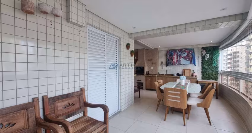Apartamento em Praia Grande, Canto do Forte com 4 quartos, 3 suítes, 202m²