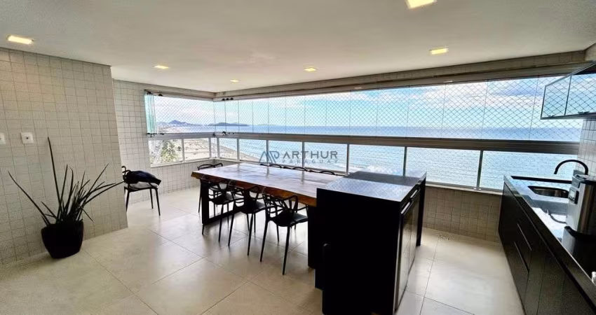 Apartamento á venda em Praia Grande com churrasqueira a carvão e mobiliado