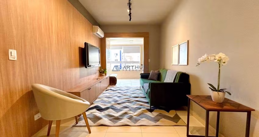 Apartamento à venda mobiliado em Praia Grande com 2 suítes e 2 vagas