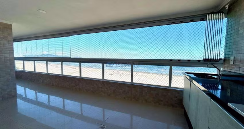 Apartamento à venda em Praia Grande frente mar com vista mar sendo 2 suítes