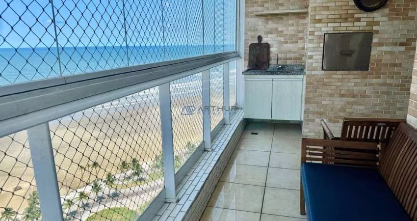 Apartamento à venda em Praia Grande Frente mar na Mirim, 03 dormitórios