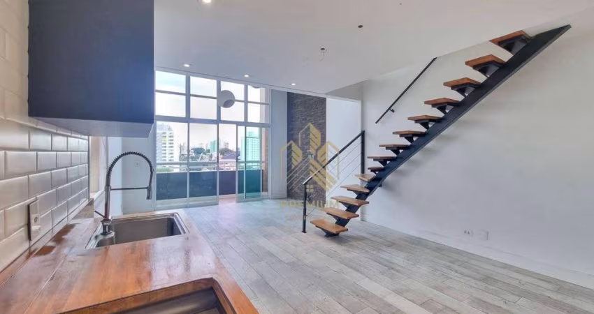 Apartamento com 1 dormitório, 78 m² - venda por R$ 1.100.000,00 ou aluguel por R$ 6.800,00 - Jardim Anália Franco - São Paulo/SP