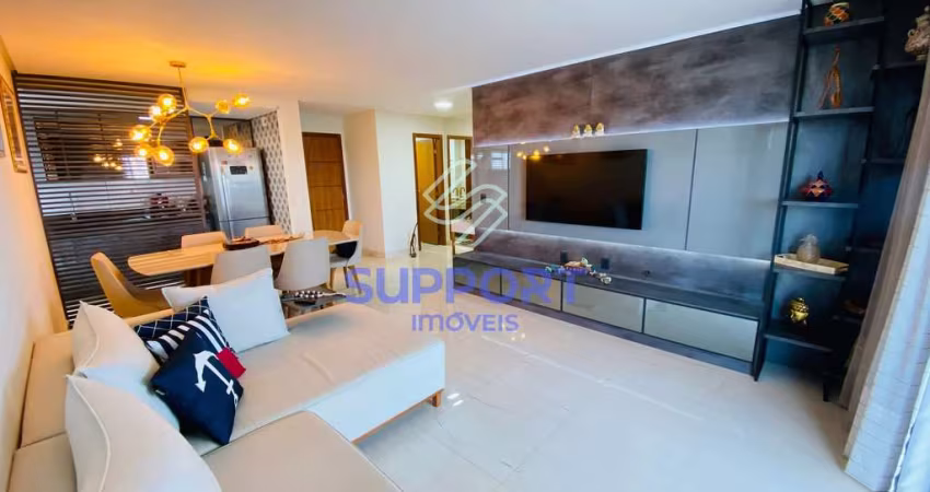 Cobertura unica diferenciada luxuosa e linear de frente para o mar com 3 suítes na Praia do Morro-E