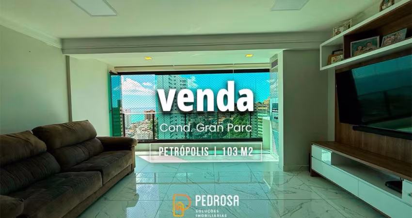 apartamento com 103m2 | 3 quartos (2 suítes) | 2 vagas | Petrópolis Natal/RN