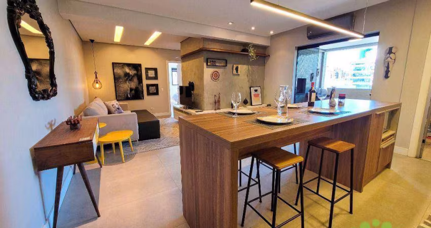 Apartamento com 2 dormitórios para alugar, 85 m² por R$ 6.405,75/mês - Batel - Curitiba/PR