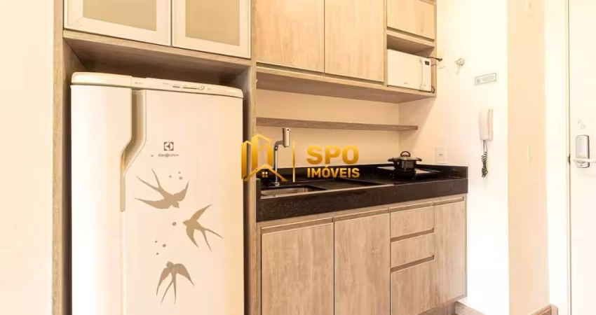 Studio Mobiliado á venda com 24 metros , 1 quarto e 1 vaga de garagem-  Brooklin- São Paulo