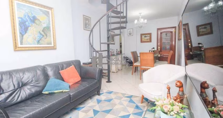 Cobertura duplex à venda em Vila Isabel sendo um bairro de novela, próximo à Rua Boulevard 28 de Setembro, 4 quartos (sendo 1 suíte), infraestrutura completa, 1 vaga, 130 m², código 21235