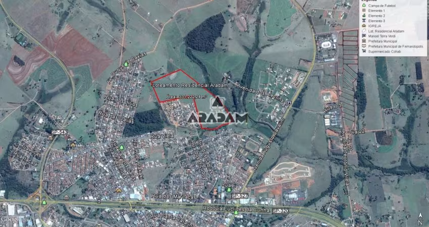 Terreno à venda, Residencial Alto das Paineiras, Fernandópolis, SP