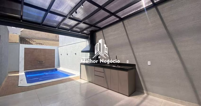 Casa à venda com 3 suítes ( 1 master) com piscina e garagem para 3 carros no Jardim Novo Cambuí -Hortolândia/SP