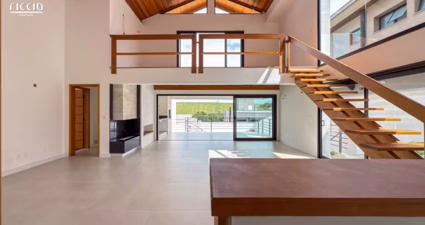 Casa Térrea na Reserva do Alphaville II - Projeto Prático e Funcional - 505 m² terreno, 295 m² construção - 3 SUÍTES + Escritório + Academia c/ wc