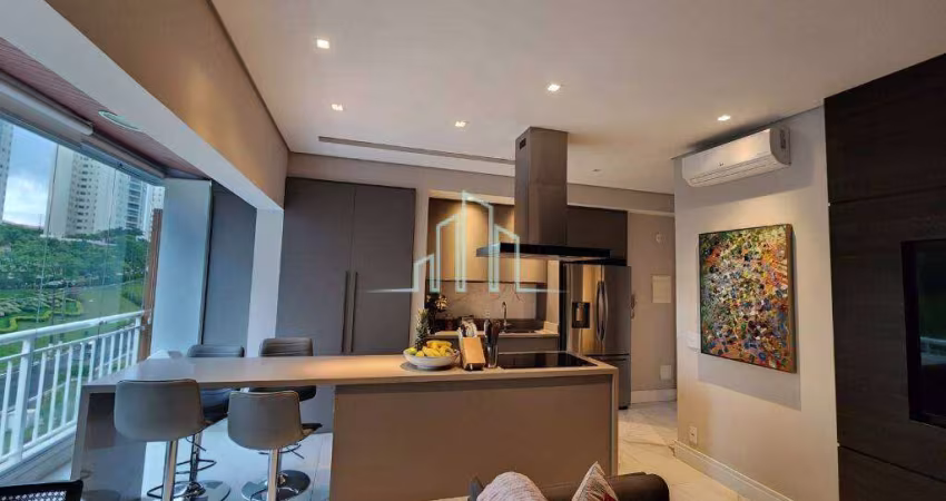 Apartamento mobiliado com 102m², à venda por R$ 1.200.000- Alphaville