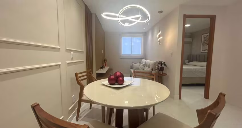 EDF WALTER VIANNA - Edifício Walter Viana – Quarto e sala mobiliado no andar alto, nascente, com tudo incluso