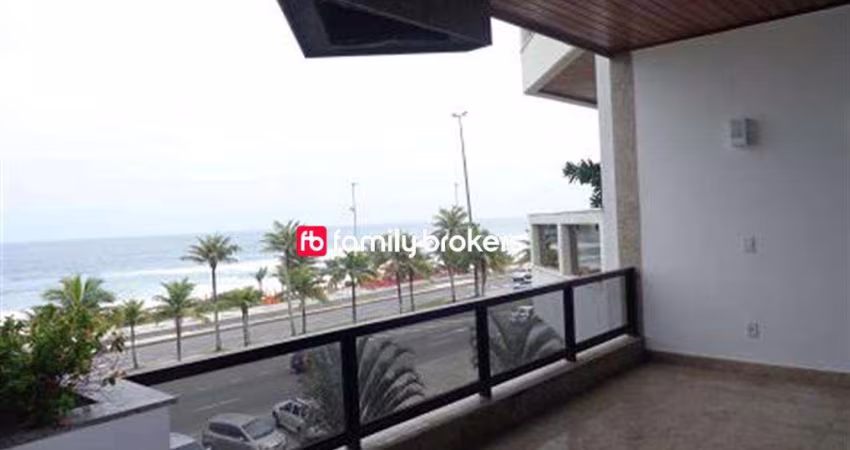 BARRA DA TIJUCA; APARTAMENTO FRONTAL MAR DE 3 QUARTOS E 185m² À VENDA
