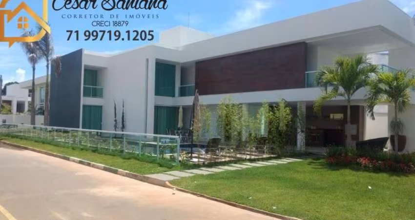 Casa alto luxo Porteira fechada á venda 4/4 suítes Paraíso dos Lagos Guarajuba.Piscina. churrasqueira.