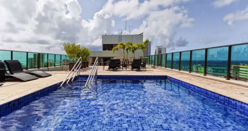 KKS-OPORTUNIDADE NO EDF RAMADA EM BOA VIAGEM-PERTINHO DA PRAIA-C/71m²+2 QTOS+PISCINA NA COBERTURA+ TODO MOBILIADO+MINI MERCADO+RESTAURANTE NA PARTE HOTEL E MUITO MAIS BENEFÍCIOS.
