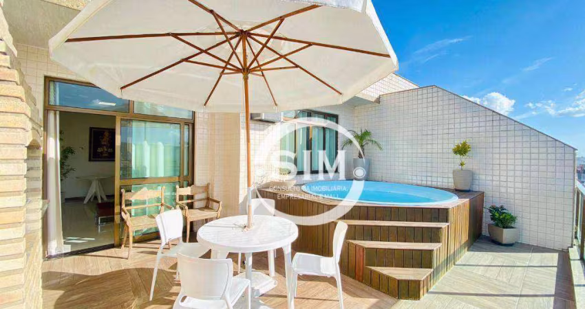 Cobertura com 4 dormitórios para alugar, 189 m² por R$ 9.000,02/mês - Praia do Forte - Cabo Frio/RJ