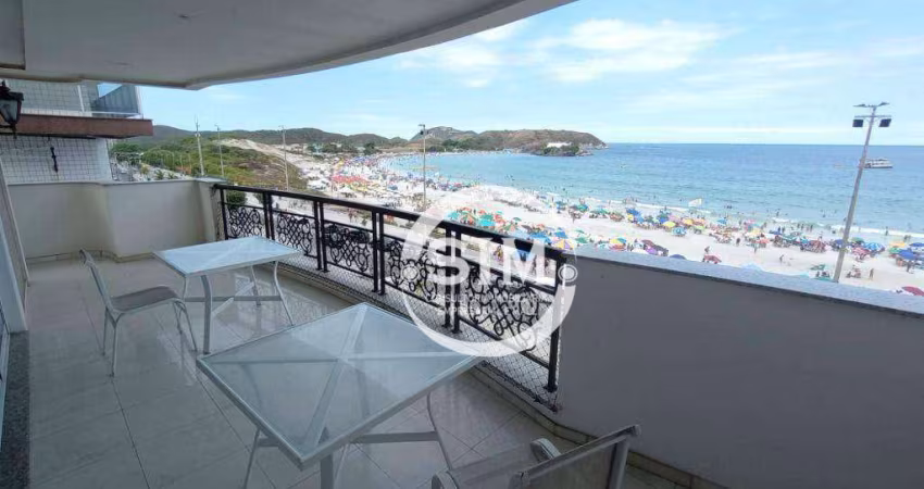 Apartamento com 3 dormitórios para alugar, 188 m² por R$ 12.000,00/mês - Praia do Forte - Cabo Frio/RJ
