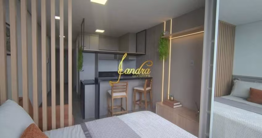 Apartamento loft(JK) com box e infra MOBILIADO E DECORADO