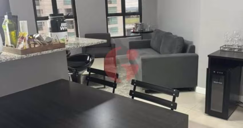 Apartamento para venda com 1 quarto e 2 vagas de garagem - 52m² no Jardim Aquarius