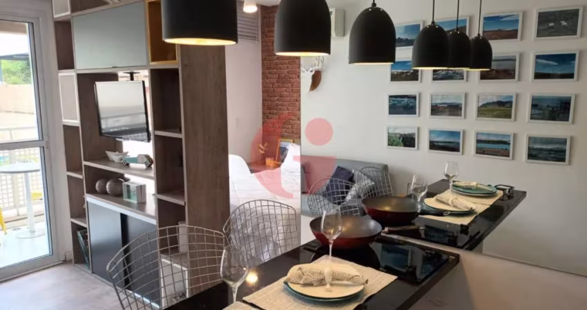 Apartamento mobiliado para locação com 01 quarto e 01 vaga de garagem - 37m² no Centro SJC