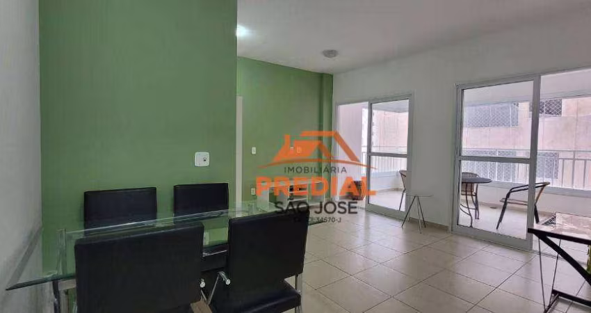 Apartamento com 2 dormitórios para alugar, 71 m² por R$ 4.474,25/mês - Jardim Aquarius - São José dos Campos/SP