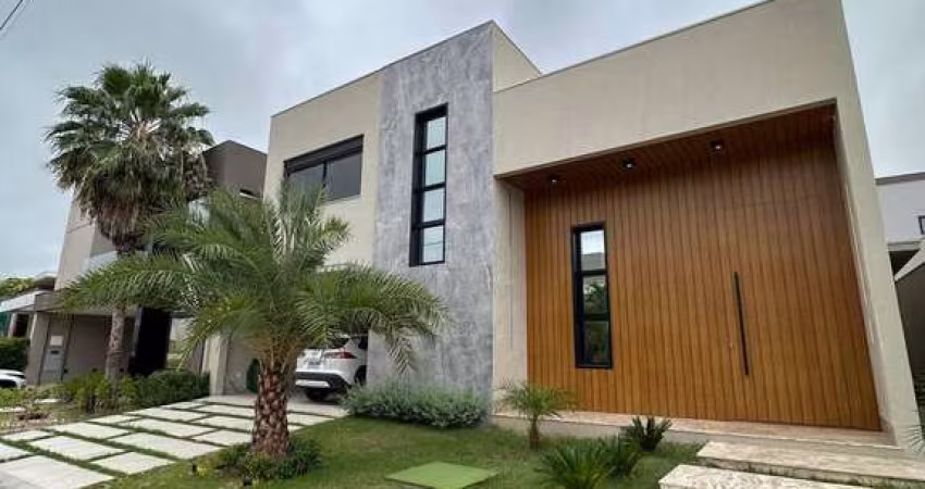 Sobrado de luxo, condomínio Villa Jardim, 5 suítes, 6 vagas garagem