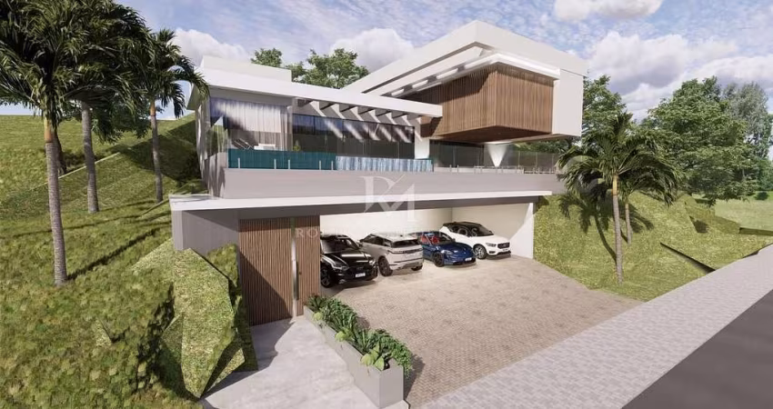 Casa 4 Suítes, Piscina com Borda Infinita- Bosque das Mansões, São José-SC