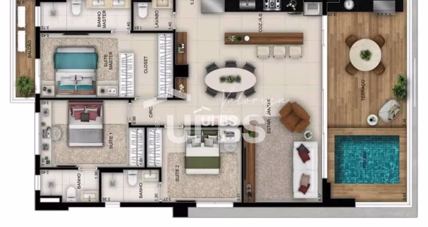 Opus Gyro Ricardo Paranhos - Apartamento 3 quartos, sendo 3 suítes