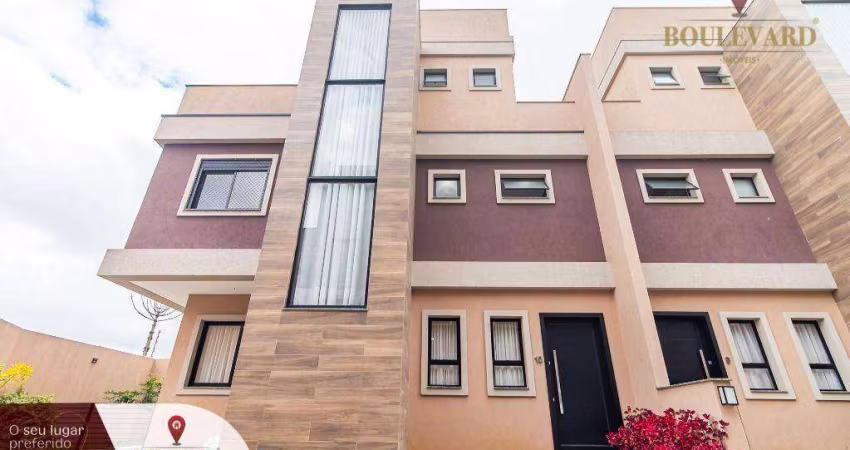 Sobrado em condomínio fechado com 3 dormitórios à venda, 122 m² por R$ 865.000 - Uberaba - Curitiba/PR