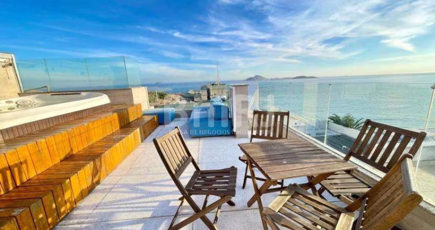 Ipanema! Francisco Otaviano. Linda cobertura triplex. 2 quartos suíte . Jacuzzi . Churrasqueira . 144 m2. 2 vagas. Vista maravilhosa por do sol !!!