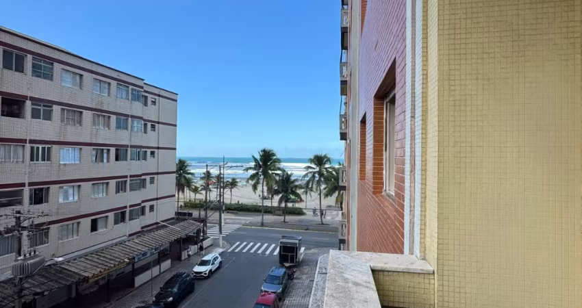 apartamento com sacada vista mar 2 dormitorios