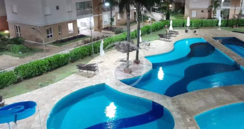 Apartamento de 110m2 porteira fechada, com 03 suítes, mais 1 dormitório convertido para escritório, varanda com churrasqueira, 02 vagas cobertas, condomínio Resort, andar alto, no bairro Swift. codigo