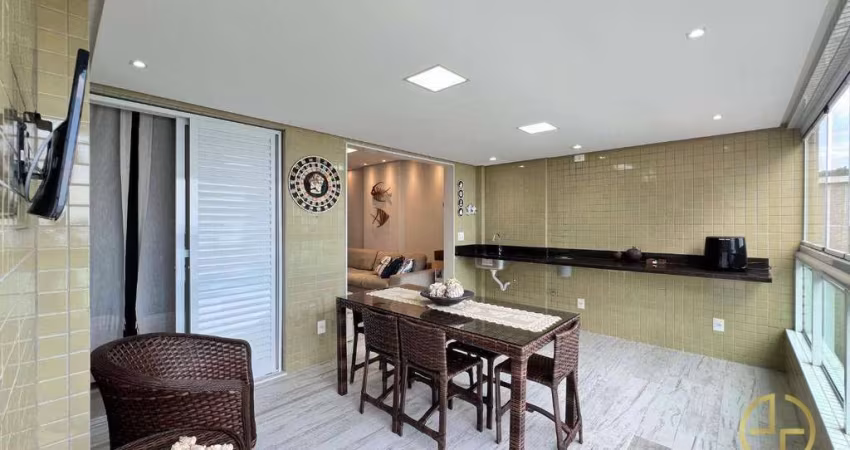 Apartamento com 3 dormitórios à venda, 126 m² por R$ 1.980.000,00 - Canto do Forte - Praia Grande/SP