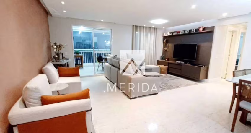Apartamento com 3 dormitórios à venda, 115 m² por R$ 1.100.000,00 - Vila Valparaíso - Santo André/SP