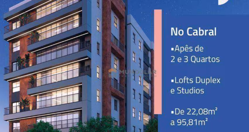 Apartamento com 3 dormitórios à venda, 91 m² por R$ 1.513.900,00 - Cabral - Curitiba/PR