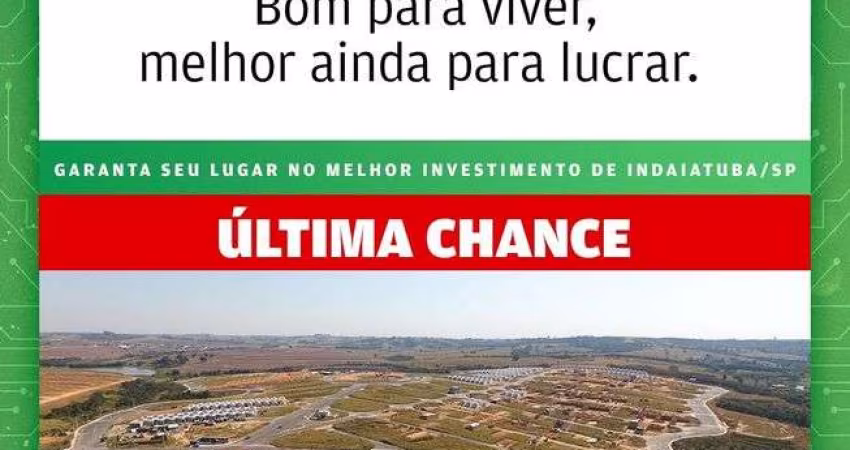 Smart City Indaia | Lotes Residenciais e Comerciais a partir de 150m² com Área de Lazer