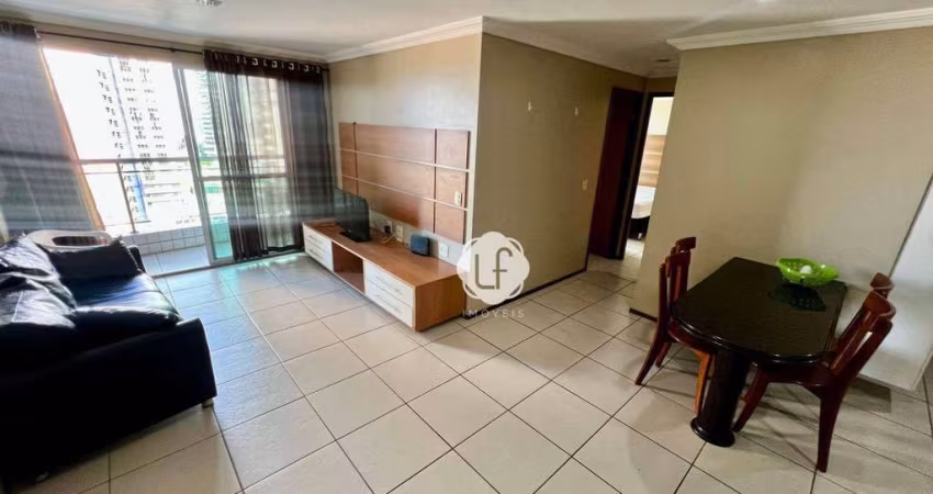 Apartamento Mobiliado Nascente  na Beira Mar