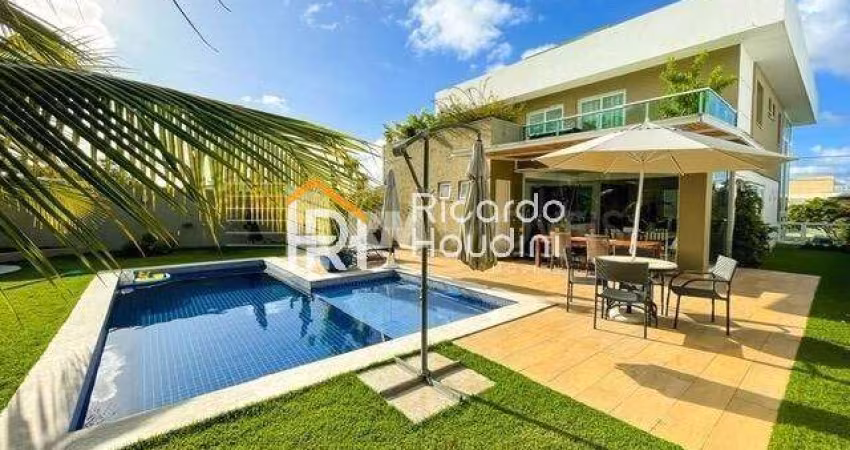 Casa em condomínio fechado com 5 quartos à venda na Rua Caraíva, Alphaville (Abrantes), Camaçari