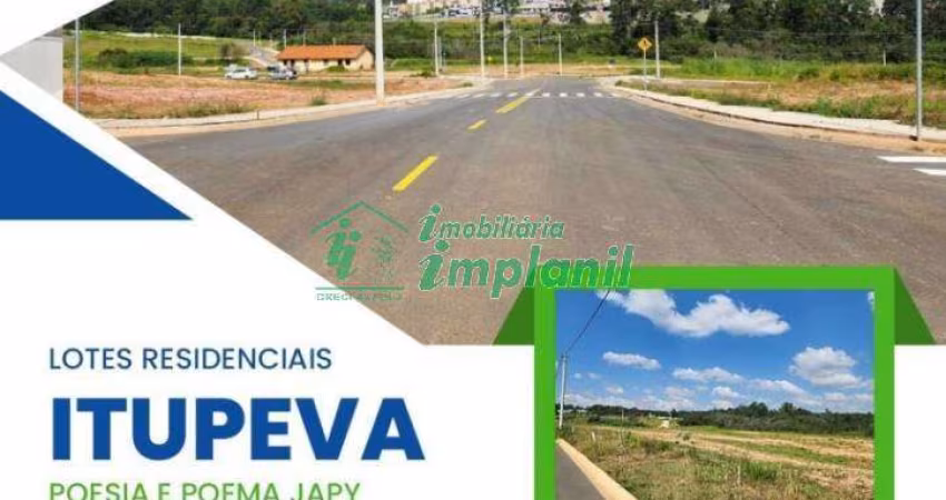 Lote residencial à venda em Itupeva no Loteamento Poesia e Poema Japy