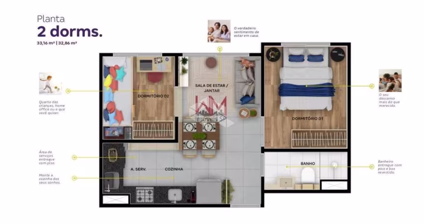 Apartamento para Venda em São Paulo / SP no bairro Vila das Belezas
