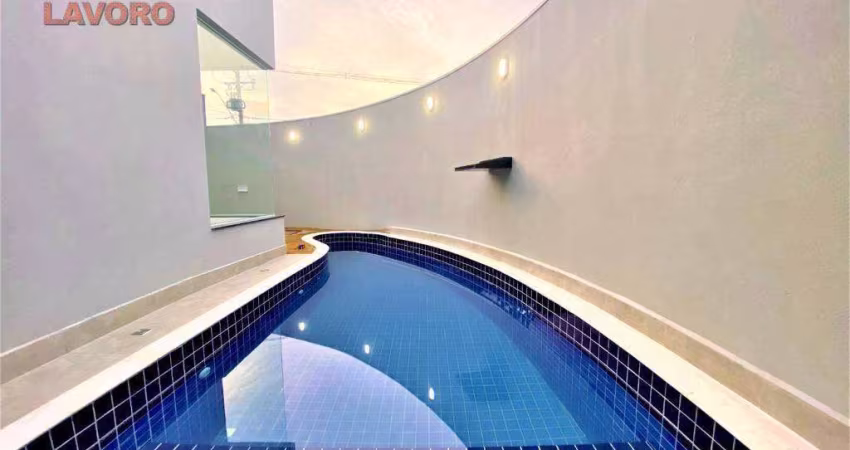 Casa com 3 dormitórios, Jardim Terramérica II, Americana/SP, à venda, 165 m² , 2 vagas, piscina, semi-mobiliada, acabamento de alto padrão