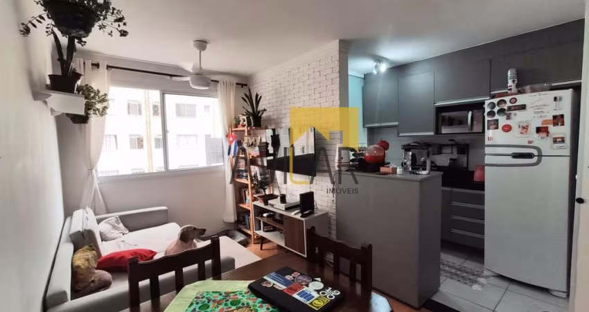 Apartamento à venda em Campinas-SP, Fundação da Casa Popular: 2 quartos, 2 salas, 1 banheiro, 1 vaga, 43m².