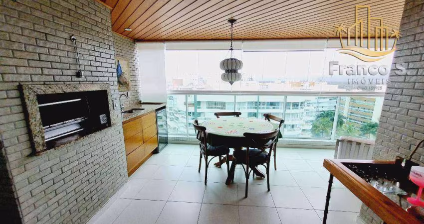 Apartamento com 3 dormitórios para alugar, 128 m² por R$ 3.450/dia - Riviera - Módulo 8 - Bertioga/SP