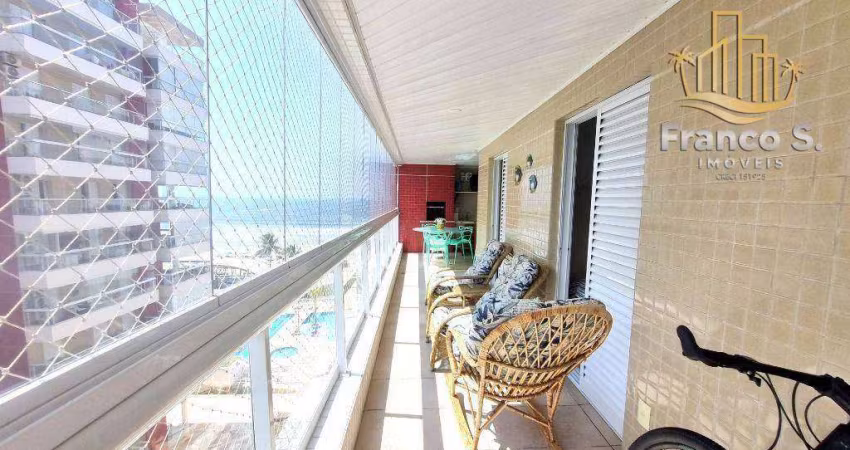 Apartamento pé na areia com 3 dormitorios