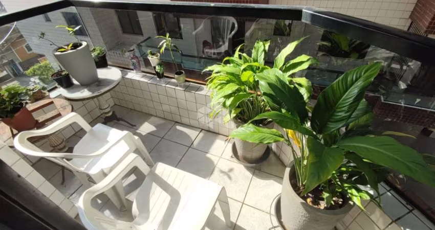 Apartamento 1 Dormitório, varanda, lazer, 1 vaga de garagem na Ocian