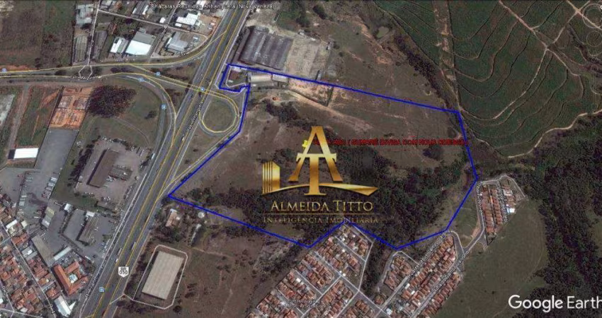 Área com 174.036,80 m² com excelente topografia com frente para a Rodovia Anhanguera em Sumaré– Confira!