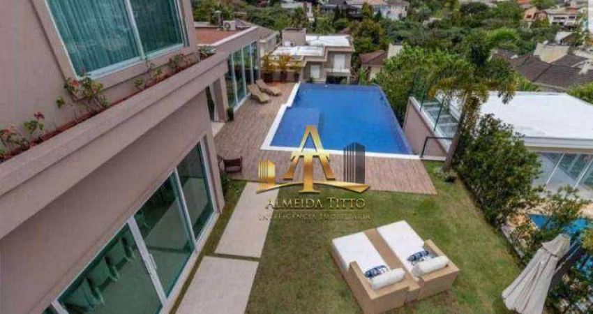 Casa com 5 suítes, 740 m² - venda por R$ 10.500.000 ou aluguel por R$ 52.655/mês - Residencial Dez (Alphaville) - Santana de Parnaíba/São Paulo