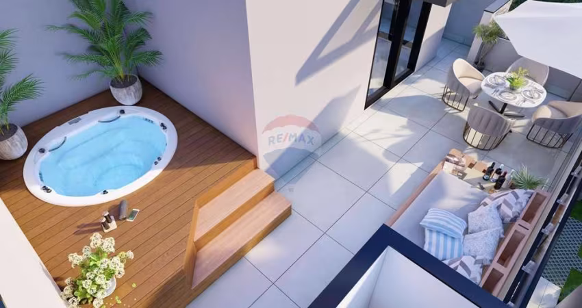 Sobrado em Condomínio Fechado no Hauer– 3 quartos/ 1 suíte – Terraço c/banheira