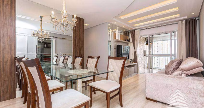 Apartamento a venda no Ecoville, 2 dormitórios, sacada com churrasqueira, 1 vaga de garagem, Parque Ecoville, Rua Monsenhor Ivo Zanlorenzi