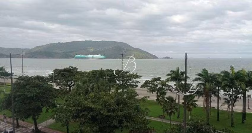 Apartamento de 02 dormitórios com vista para o mar a venda no Embaré-Santos